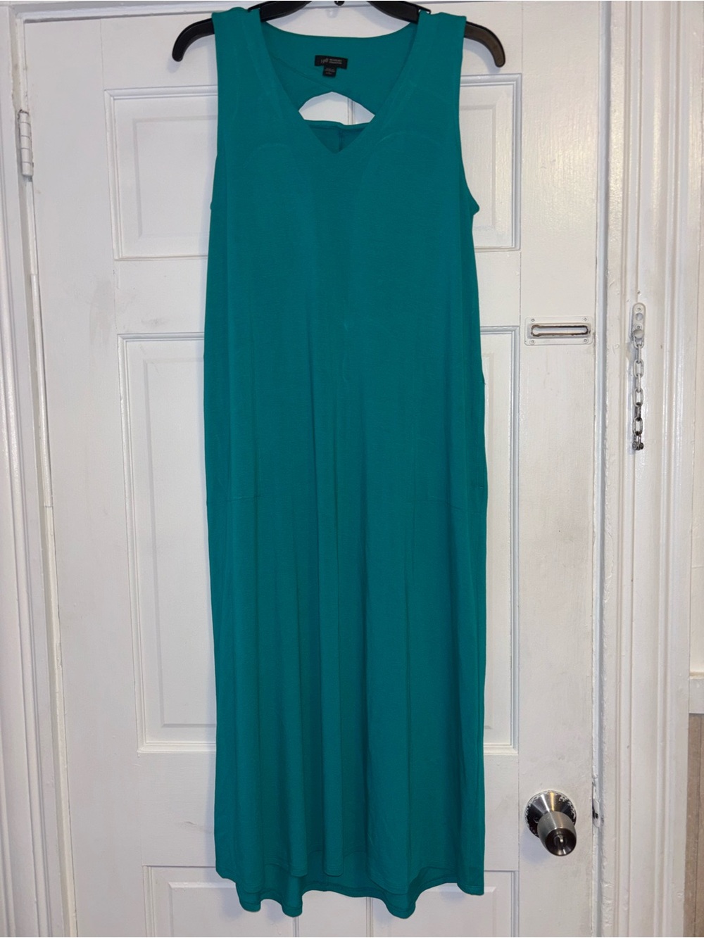 J. Jill Teal Sleeveless Maxi Dress